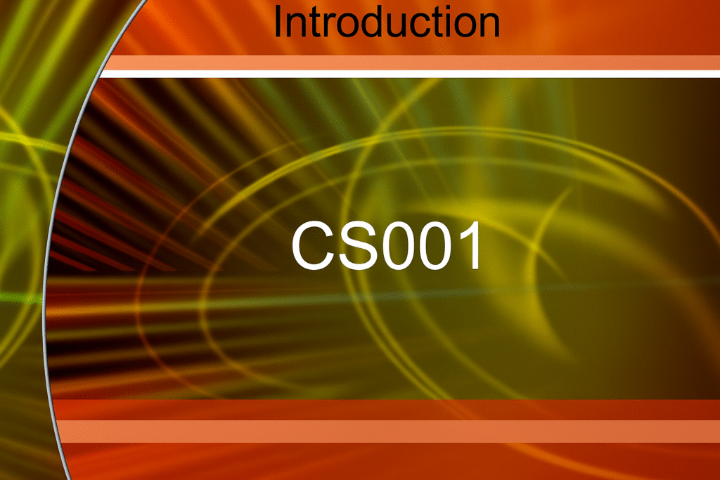 CS001 Introduction to computing